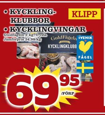 minmatbutik Kyckling- klubbor • kycklingvingar erbjuda