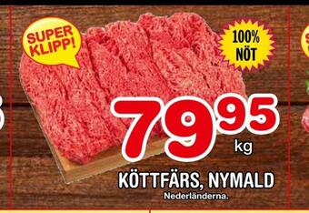 Nya Pulsen Köttfärs, nymald erbjuda