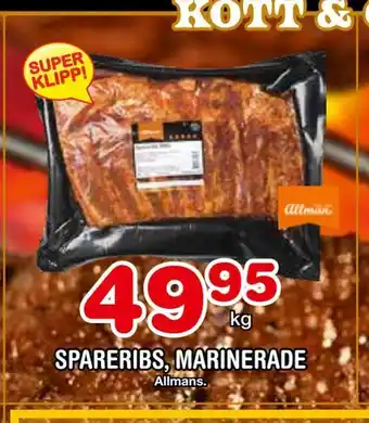 Nya Pulsen Spareribs, marinerade erbjuda