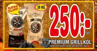 Premium grillkol