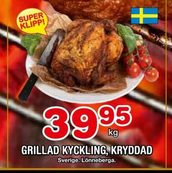 Nya Pulsen Grillad kyckling, kryddad erbjuda