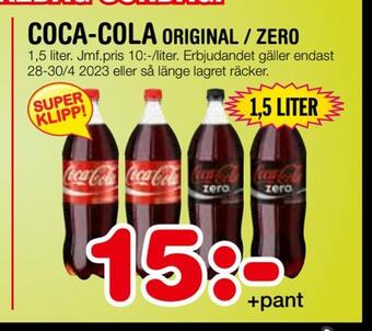Nya Pulsen Coca-cola original / zero erbjuda