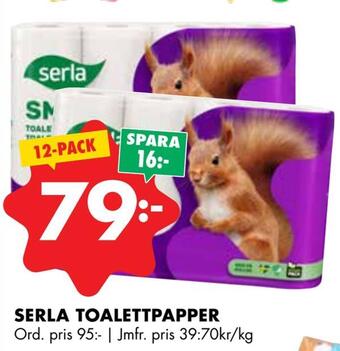 ÖoB Serla toalettpapper erbjuda