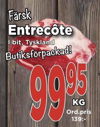 Supergrossen Entrecôte erbjuda