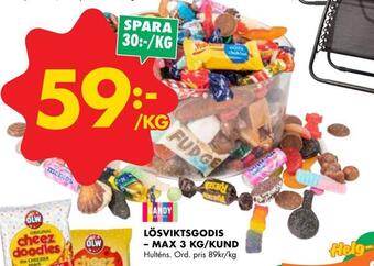 ÖoB Lösviktsgodis - max 3 kg/kund erbjuda