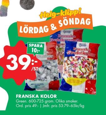 ÖoB Franska kolor erbjuda