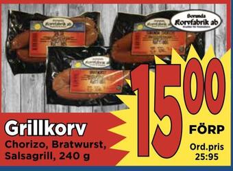 Supergrossen Grillkorv erbjuda