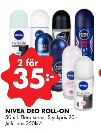 ÖoB Nivea deo roll-on erbjuda