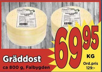 Supergrossen Gräddost erbjuda