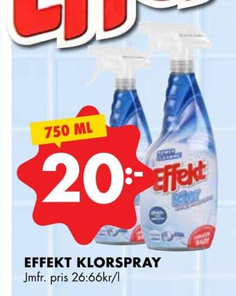 ÖoB Effekt klorspray erbjuda