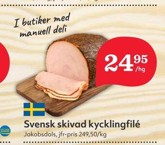 Hemköp Svensk skivad kycklingfilé erbjuda
