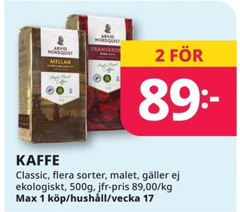 Tempo Kaffe erbjuda