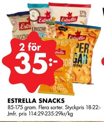 ÖoB Estrella snacks erbjuda