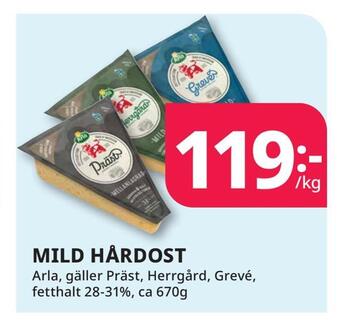 Tempo Mild hårdost erbjuda