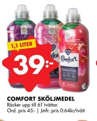 ÖoB Comfort sköljmedel erbjuda