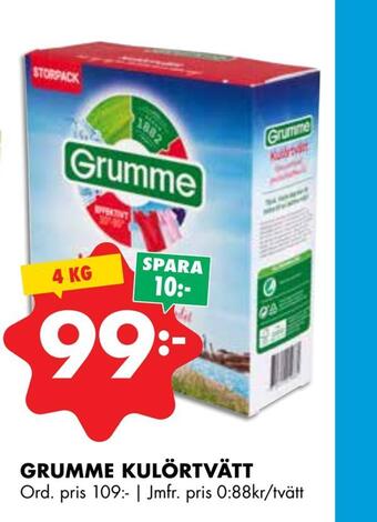 ÖoB Grumme kulörtvätt erbjuda