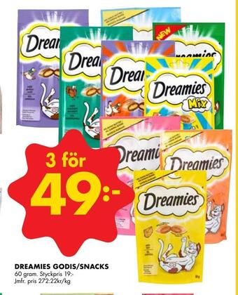 ÖoB Dreamies godis/snacks erbjuda