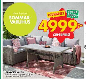 ÖoB Loungeset napoli erbjuda