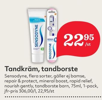 Hemköp Tandkräm, tandborste erbjuda