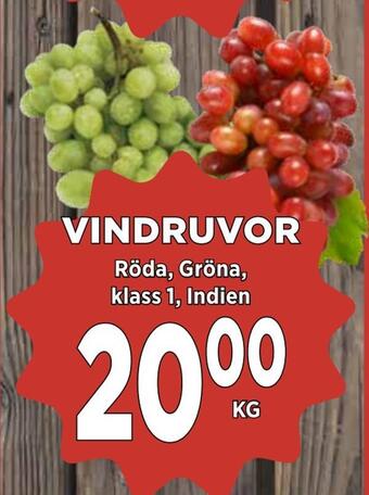 Supergrossen Vindruvor erbjuda