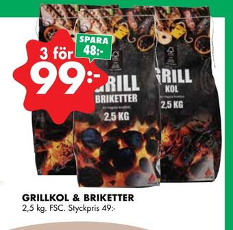 ÖoB Grillkol & briketter erbjuda