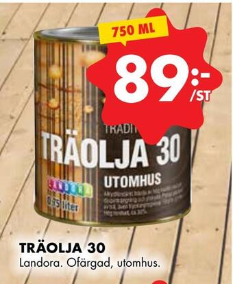 ÖoB Träolja 30 erbjuda