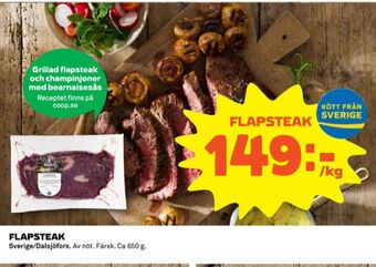 Coop Dalsjöfors flapstek erbjuda