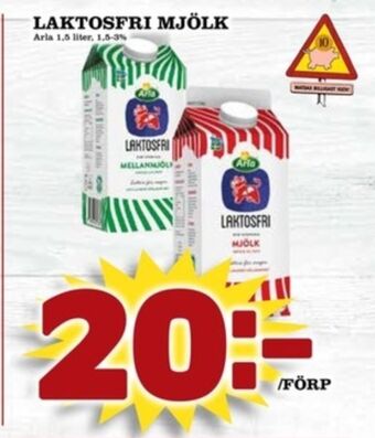 Matdax Arla mellanmjölk erbjuda
