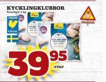 Matdax Guldfågeln kycklingklubbor erbjuda