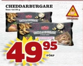 Matdax Scan cheddarburgare erbjuda