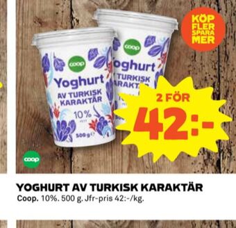 Coop Coop yoghurt erbjuda