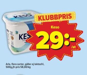 Östenssons Keso cottage cheese erbjuda
