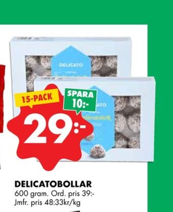 ÖoB Delicato kakor erbjuda