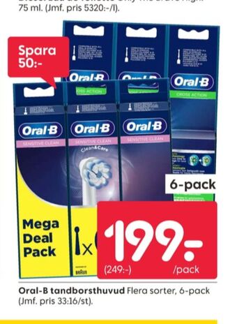 Rusta Braun oral-b borstar el-tandborste erbjuda