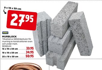 Jem&Fix Boke murblock erbjuda