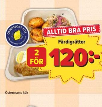 Östenssons Östenssons färdigrätter erbjuda
