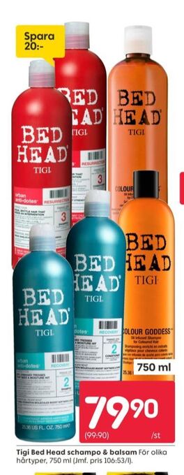 Rusta Tigi bedhead balsam erbjuda