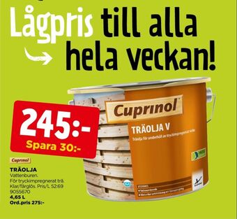 Jem&Fix Cuprinol träolja erbjuda