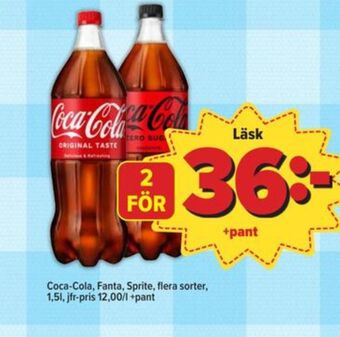 Östenssons Coca cola läskedryck erbjuda