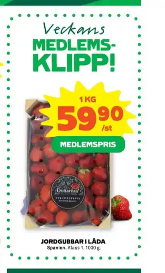 Stora Coop Donarosa jordgubbar erbjuda