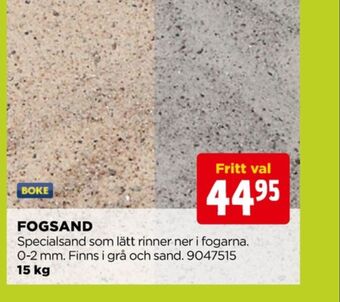 Jem&Fix Boke fogsand erbjuda
