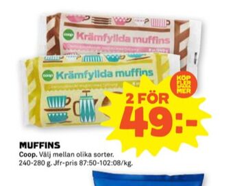 Stora Coop Coop muffins erbjuda