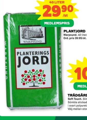 Stora Coop Warpsund plantjord erbjuda