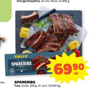 Stora Coop Tulip spareribs erbjuda