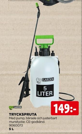 Jem&Fix Garden tryckspruta erbjuda