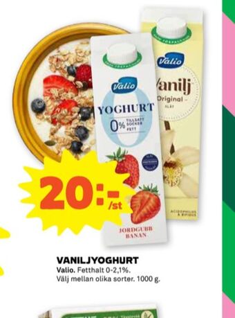 Stora Coop Valio yoghurt erbjuda