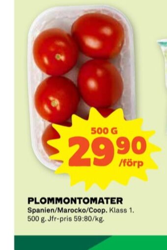 Stora Coop Coop plommontomater erbjuda