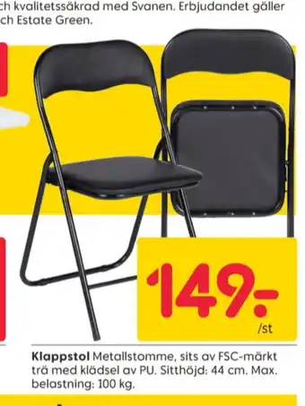 Nyansfärg klappstol
