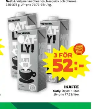 Stora Coop Oatly ikaffe havredryck erbjuda