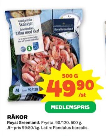 Stora Coop Royal greenland räkor med skal erbjuda